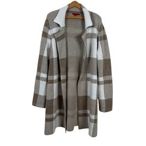 Womens Open Cardigan Size Large Long Oversized Winter Cozy Comfy Warm Minimalist